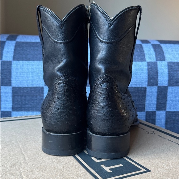 TECOVAS The Dean (previously The Zane) in Midnight Black Ostrich - Picture 4 of 8